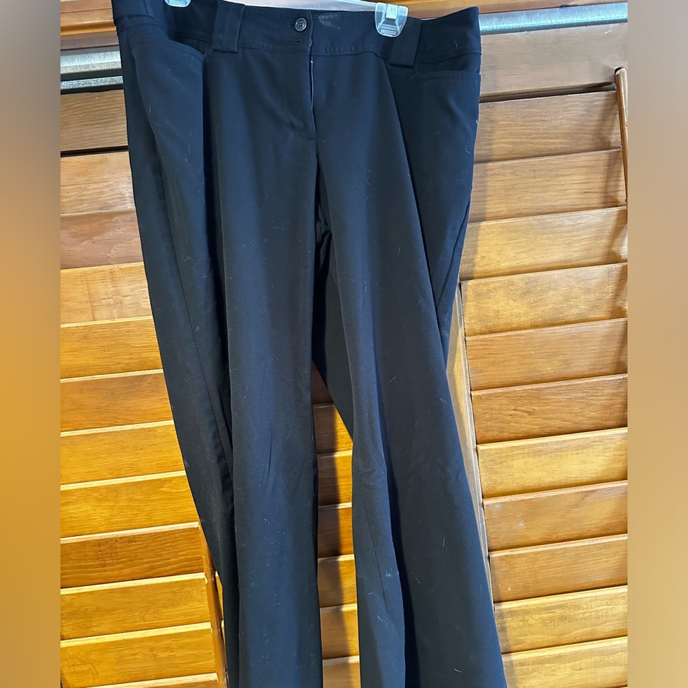 Black, size 14 petite, Lane Bryant dress pants.